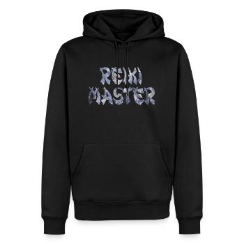 reiki master e 44 - Männer Premium Bio Hoodie - Schwarz - Vorne - Nico (187cm)