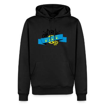 Mountain Biking - Downhill Ride Compilation - Men’s Premium Organic Hoodie - black - Front - Nico (187cm)