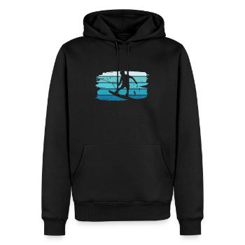 Wakeboard wakeboarder waterskiing gift - Men’s Premium Organic Hoodie - black - Front - Nico (187cm)