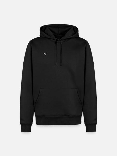 white - Men’s Premium Organic Hoodie - black