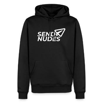 Senden Von Nackten - Männer Premium Bio Hoodie - Schwarz - Vorne - Nico (187cm)
