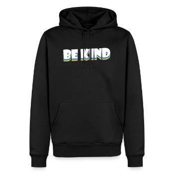 Against bullying in the workplace Be nicely conciliatory - Men’s Premium Organic Hoodie - black - Front - Nico (187cm)