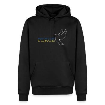 Ukraine Sieg - Männer Premium Bio Hoodie - Schwarz - Vorne - Nico (187cm)