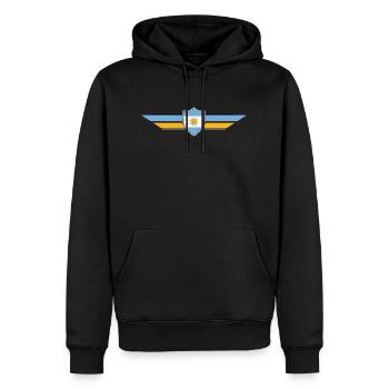 Argentinien Fan Weltmeisterschaft - Männer Premium Bio Hoodie - Schwarz - Vorne - Nico (187cm)