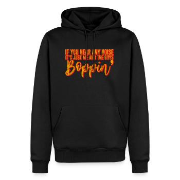C’est juste moi et les garçons Boppin' 3 - Sweat à capuche Premium bio Homme - noir - Devant - Nico (187cm)