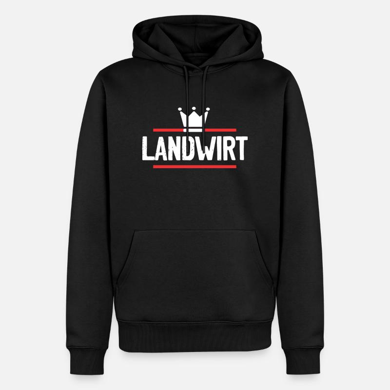 Landwirt Beruf - Männer Premium Bio Hoodie - Schwarz