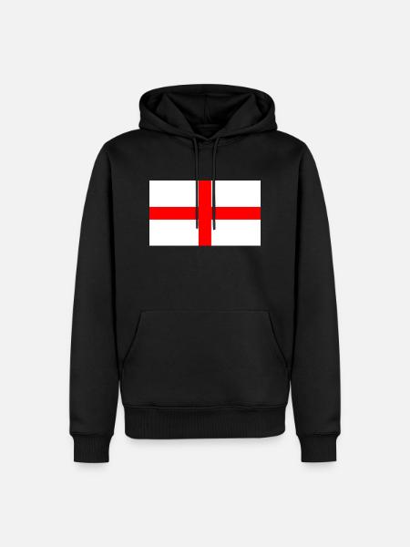 Saint George Flag of England - Men’s Premium Organic Hoodie - black