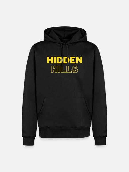 hidden hills 2 - Männer Premium Bio Hoodie - Schwarz