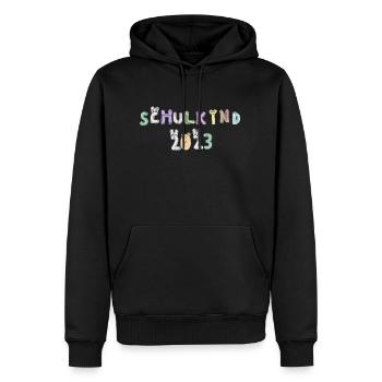 Schulkind 2023 süßes Alphabet - Männer Premium Bio Hoodie - Schwarz - Vorne - Nico (187cm)