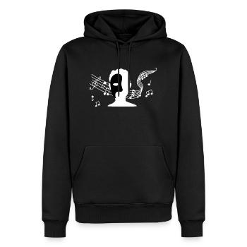 Das Phantom der Oper - Männer Premium Bio Hoodie - Schwarz - Vorne - Nico (187cm)