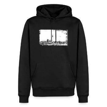 Berlin deutschland techno rave musik party reisen - Männer Premium Bio Hoodie - Schwarz - Vorne - Nico (187cm)