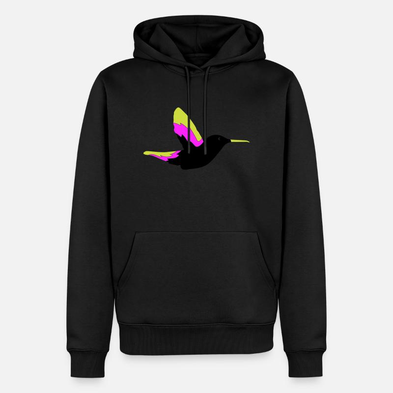 Colibri Oiseau 1 - Sweat à capuche Premium bio Homme - noir