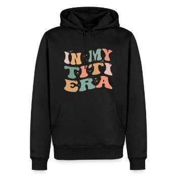 In My Titi Era Baby Announcement for Aunt - Sweat à capuche Premium bio Homme - noir - Devant - Nico (187cm)