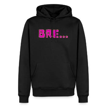 Anglais Britannique... - Sweat à capuche Premium bio Homme - noir - Devant - Nico (187cm)