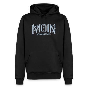 Par Moin - Sweat à capuche Premium bio Homme - noir - Devant - Nico (187cm)