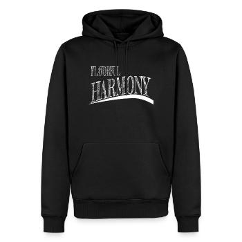 unity and collaboration unity quotes sayings - Männer Premium Bio Hoodie - Schwarz - Vorne - Nico (187cm)