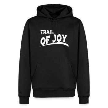 Amateurs de VTT Inner Bliss - Sweat à capuche Premium bio Homme - noir - Devant - Nico (187cm)