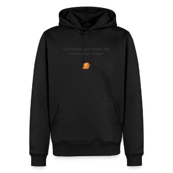 Dramakouign? Grey - Sweat à capuche Premium bio Homme - noir - Devant - Nico (187cm)