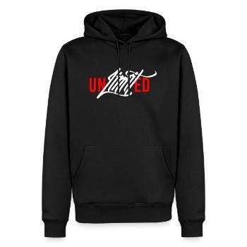 Unlimited Power - Männer Premium Bio Hoodie - Schwarz - Vorne - Nico (187cm)