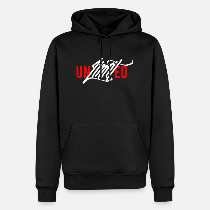 Puissance illimitée - Sweat à capuche Premium bio Homme - noir