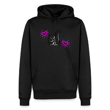 ELUE meilleure maman - Sweat à capuche Premium bio Homme - noir - Devant - Nico (187cm)