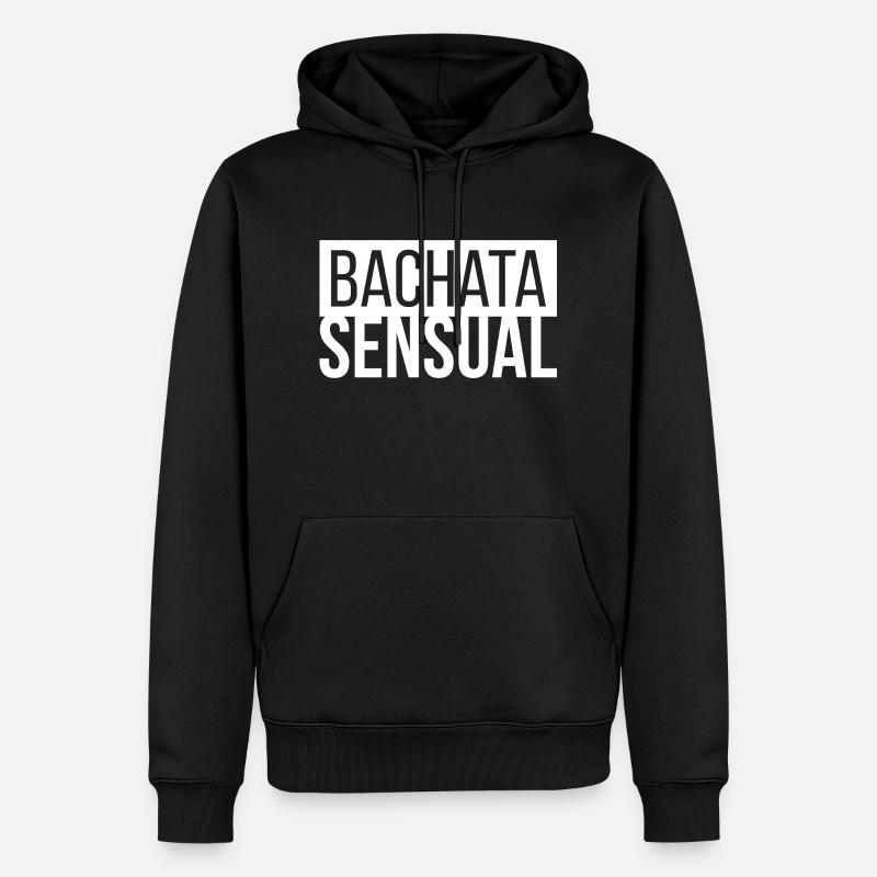 bachata sensual - Sweat à capuche Premium bio Homme - noir