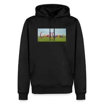 Farbenfroher grausamer Sommer Colorful Cruel - Männer Premium Bio Hoodie - Schwarz - Vorne - Nico (187cm)