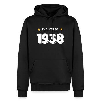 Das Beste von 1938 - Männer Premium Bio Hoodie - Schwarz - Vorne - Nico (187cm)