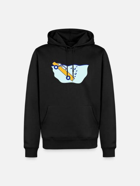 Diving Car - Männer Premium Bio Hoodie - Schwarz