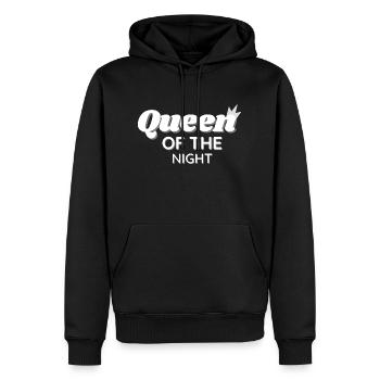 Reine de la nuit - Sweat à capuche Premium bio Homme - noir - Devant - Nico (187cm)