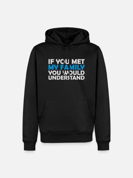you would understand quote - Men’s Premium Organic Hoodie - black