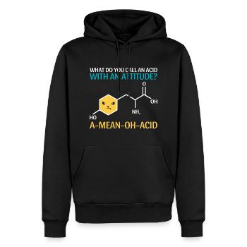 T-shirt Smart Mathematics de l’Université des Sciences - Sweat à capuche Premium bio Homme - noir - Devant - Nico (187cm)