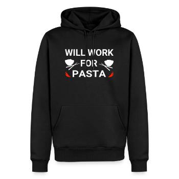 Noodles - Men’s Premium Organic Hoodie - black - Front - Nico (187cm)