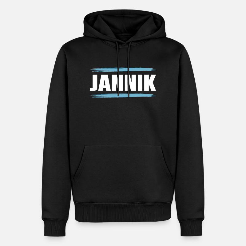 Jannik - Sweat à capuche Premium bio Homme - noir