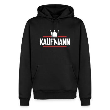 Kaufmann Beruf - Männer Premium Bio Hoodie - Schwarz - Vorne - Nico (187cm)