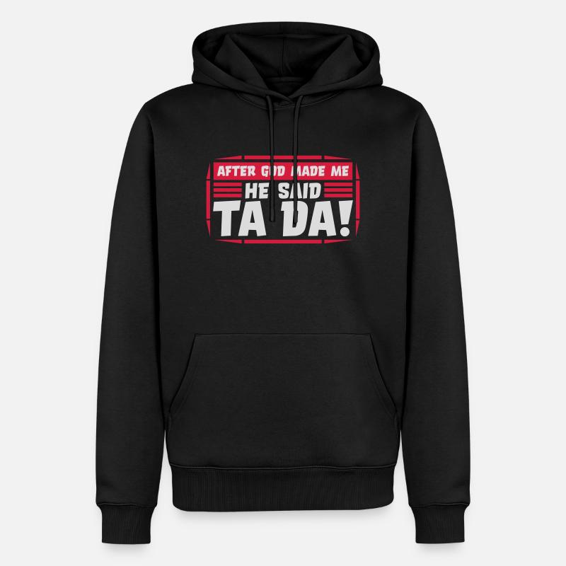 Après que Dieu m’ait fait - Sweat à capuche Premium bio Homme - noir