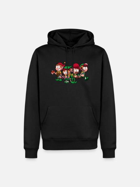 Christmas Worker Elves - Men’s Premium Organic Hoodie - black
