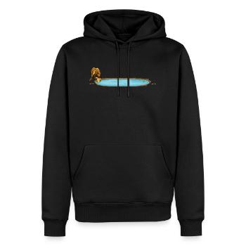 Safari Zoo Animal Safari Zoo - Sweat à capuche Premium bio Homme - noir - Devant - Nico (187cm)