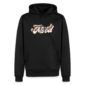 Stimmungs-Vinatge - Männer Premium Bio Hoodie - Schwarz - Vorne - Nico (187cm)