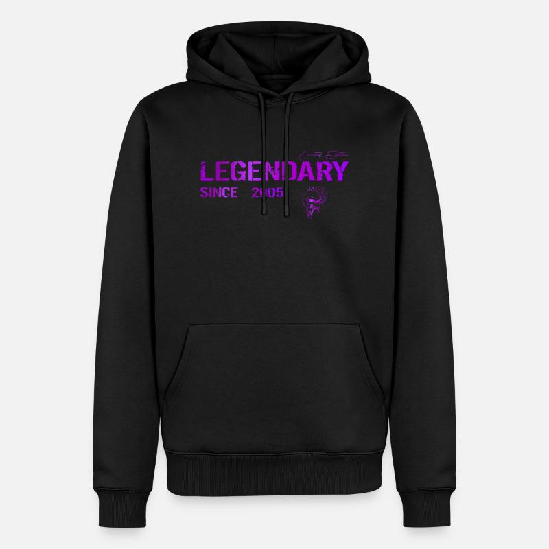 Legendary since 2005 Geschenk - Männer Premium Bio Hoodie - Schwarz