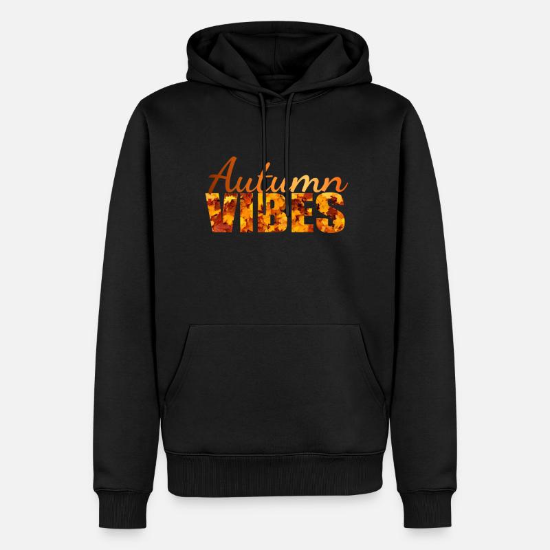 Autumn Vibes - Sentiments d’automne - Sweat à capuche Premium bio Homme - noir
