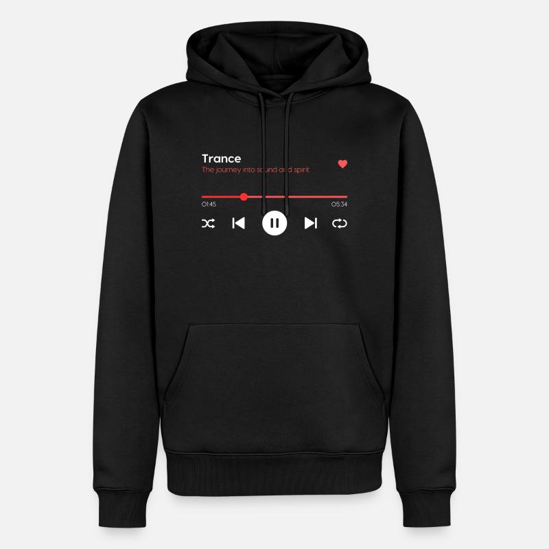 Transe - Sweat à capuche Premium bio Homme - noir