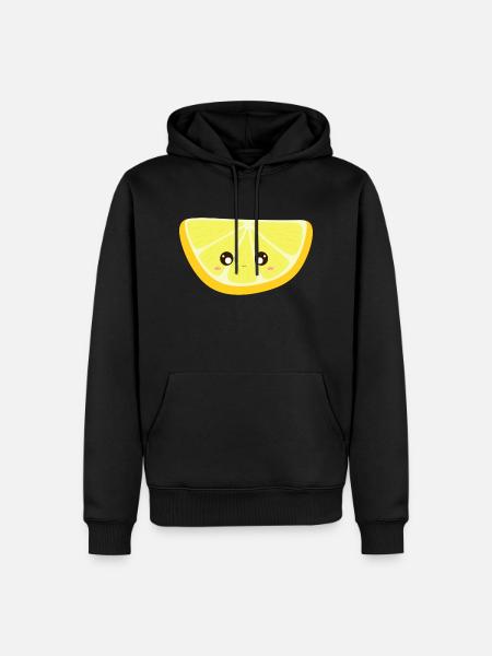 kawaii lemon - Men’s Premium Organic Hoodie - black