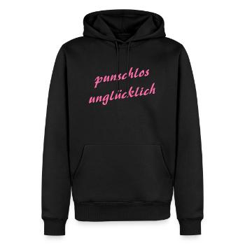 Punschlos unglücklich - Ugly Christmas Sweater - Männer Premium Bio Hoodie - Schwarz - Vorne - Nico (187cm)