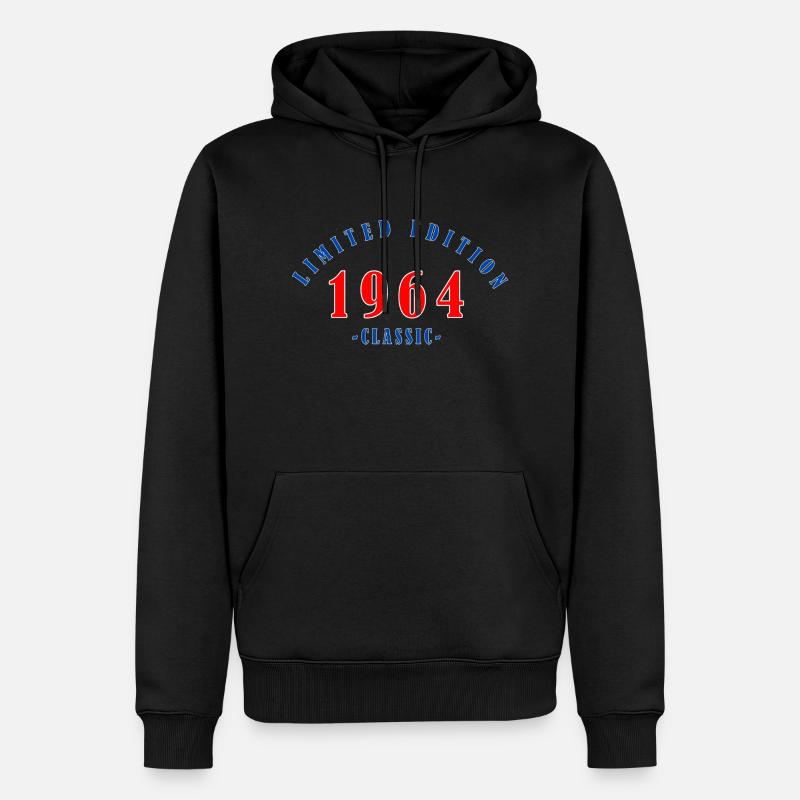 Édition limitée classique de 1964 - Sweat à capuche Premium bio Homme - noir
