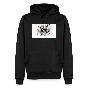 Abstract art - Men’s Premium Organic Hoodie - black - Front - Nico (187cm)