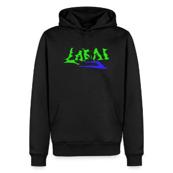 Lakai sharp - Men’s Premium Organic Hoodie - black - Front - Nico (187cm)