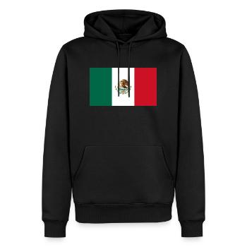 Mexique - Sweat à capuche Premium bio Homme - noir - Devant - Nico (187cm)