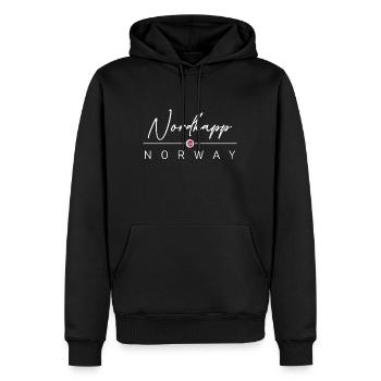 Norvège - Nordkapp - Norvège - Norvège - Sweat à capuche Premium bio Homme - noir - Devant - Nico (187cm)