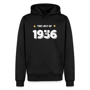 Das Beste von 1936 - Männer Premium Bio Hoodie - Schwarz - Vorne - Nico (187cm)